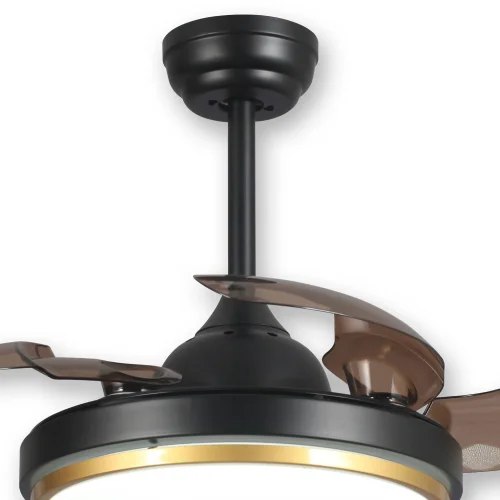 VENTILADOR DE TETO LED 29 W DIMERIZÁVEL PRETO DOBRÁVEL SILVERSTONE