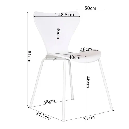 CADEIRA EMPILHÁVEL PRETA LUMINANCE
