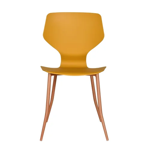 CADEIRA DE POLIPROPILENO COR MOSTARDA UPPLAND