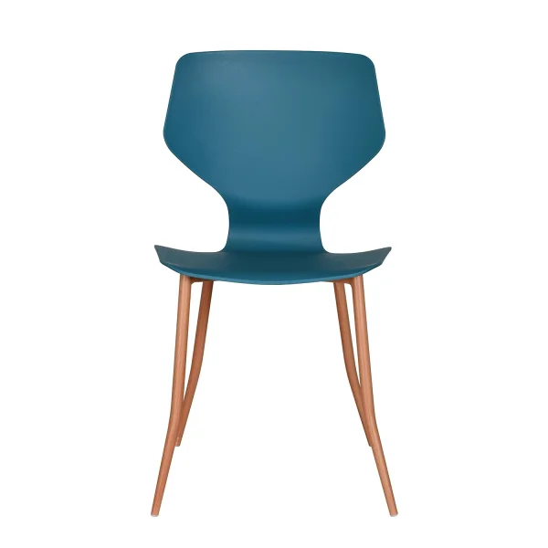 CADEIRA DE POLIPROPILENO AZUL COBALTO UPPLAND