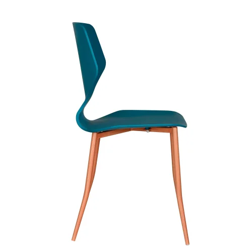 CADEIRA DE POLIPROPILENO AZUL COBALTO UPPLAND