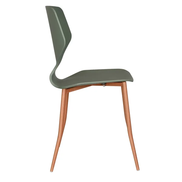 CADEIRA DE POLIPROPILENO VERDE KALE UPPLAND