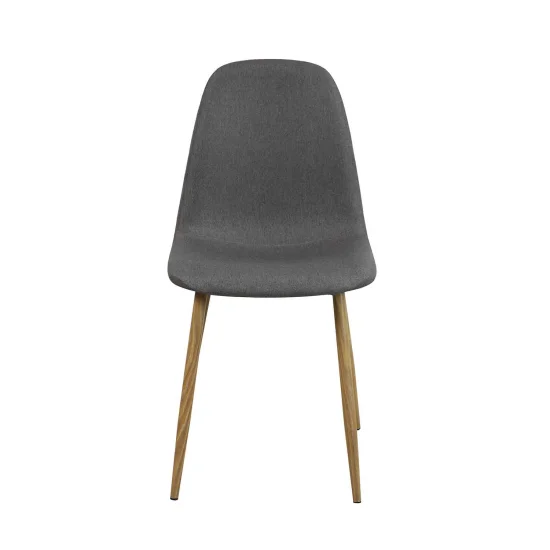 CADEIRA DE JANTAR ESTOFADA CINZA CAFÉ 2