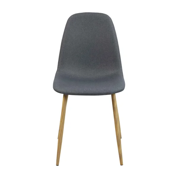 CADEIRA DE JANTAR ESTOFADA CINZA ESCURA