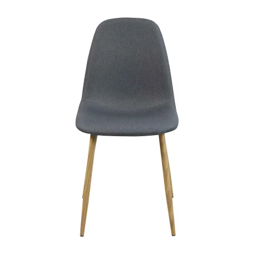 CADEIRA DE JANTAR ESTOFADA CINZA ESCURA