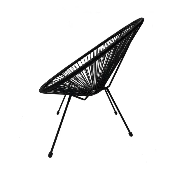 CADEIRA MIAMI SPRINGS PRETA