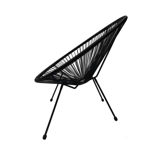 CADEIRA MIAMI SPRINGS PRETA