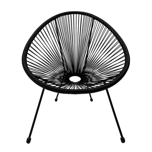 CADEIRA MIAMI SPRINGS PRETA