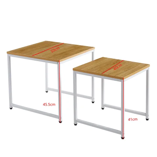 CONJUNTO DE MESA DE NINHO SWINDON BRANCO