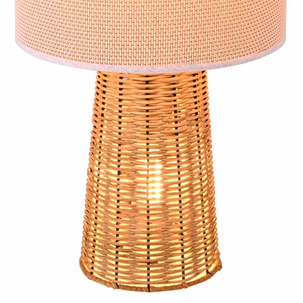 CANDEEIRO DE MESA EM RATTAN CAROLINA