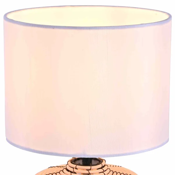 CANDEEIRO DE MESA RATTAN 35CM ELARA