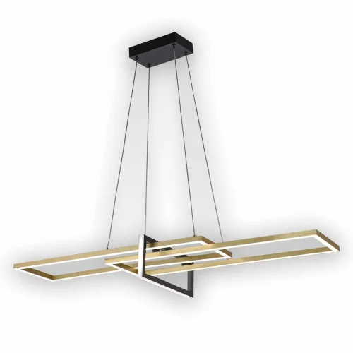 CANDEEIRO DE TETO LED REGULÁVEL 40 W PRETO/DOURADO ATTICUS