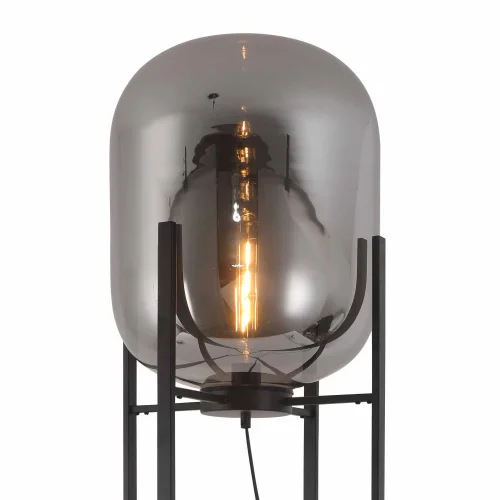 CANDEEIRO DE PISO CORDELIA PRETA/FUMADA