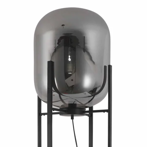 CANDEEIRO DE PISO CORDELIA PRETA/FUMADA