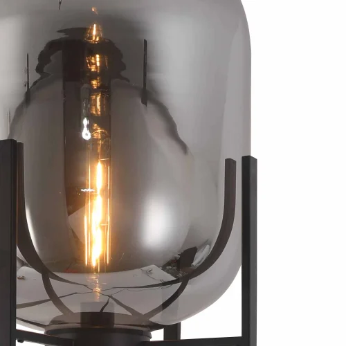 CANDEEIRO DE PISO CORDELIA PRETA/FUMADA