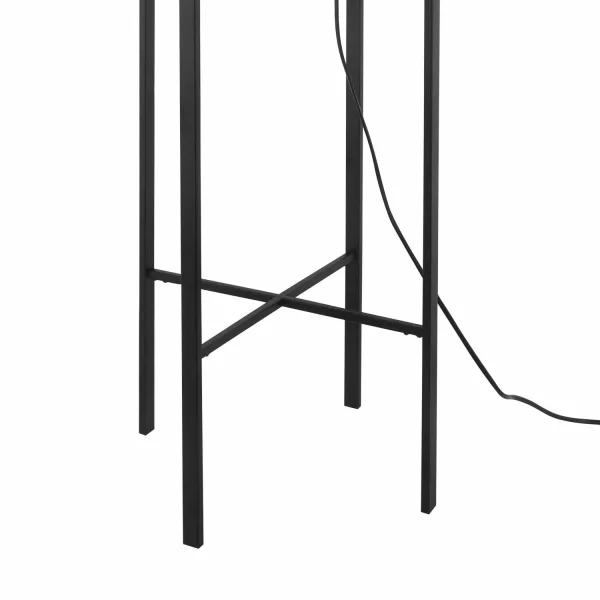 CANDEEIRO DE PISO CORDELIA PRETA/FUMADA