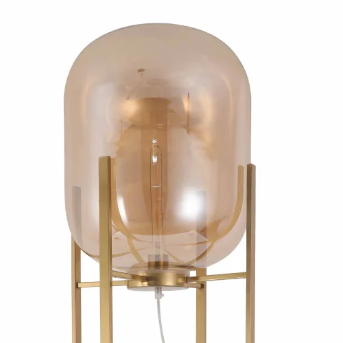 LÂMPADA DE PISO CORDELIA OURO/ÂMBAR