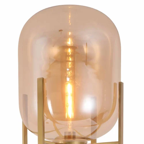 LÂMPADA DE PISO CORDELIA OURO/ÂMBAR