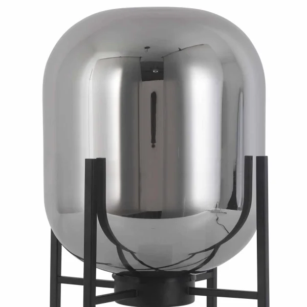 CANDEEIRO DE MESA CORDELIA PRETO/FUMO