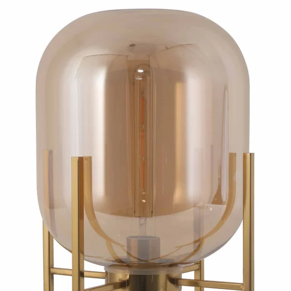 CANDEEIRO DE MESA CORDELIA OURO/ÂMBAR