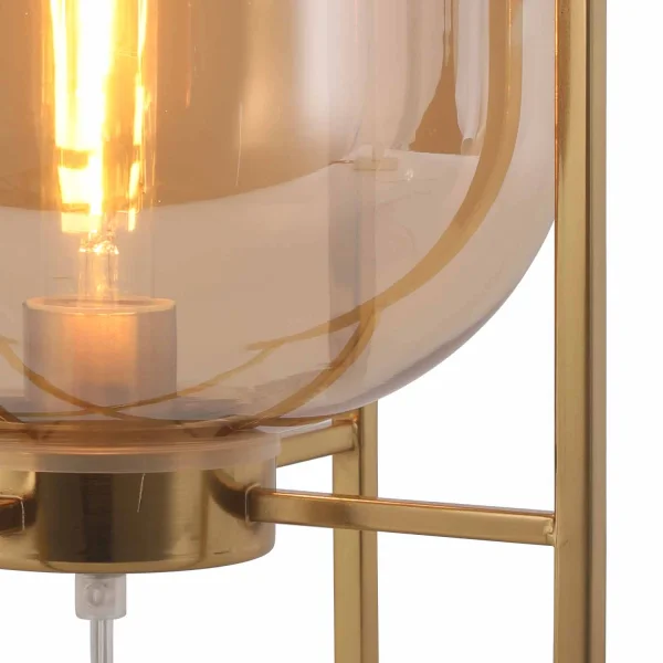 CANDEEIRO DE MESA CORDELIA OURO/ÂMBAR