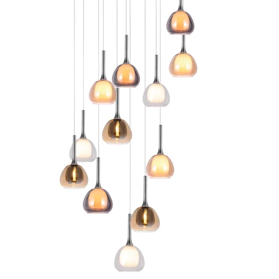 LUMINÁRIA DE ESCADA 12 LUZES E14 NOLINA 2