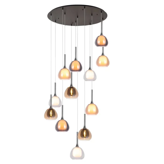 LUMINÁRIA DE ESCADA 12 LUZES E14 NOLINA