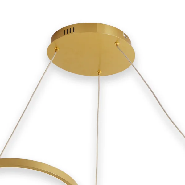 CANDEEIRO DE TETO LED 65W REGULÁVEL OURO SERENA