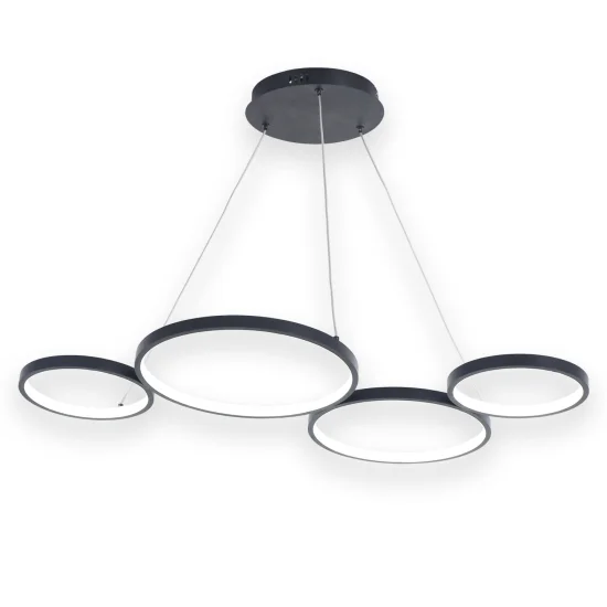 CANDEEIRO DE TETO LED 65W REGULÁVEL SERENA PRETO