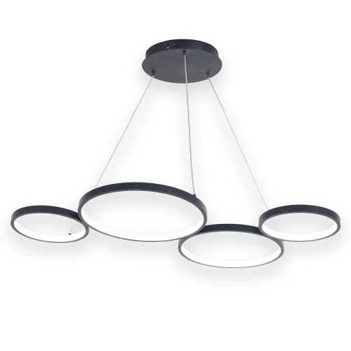 CANDEEIRO DE TETO LED 65W REGULÁVEL SERENA PRETO