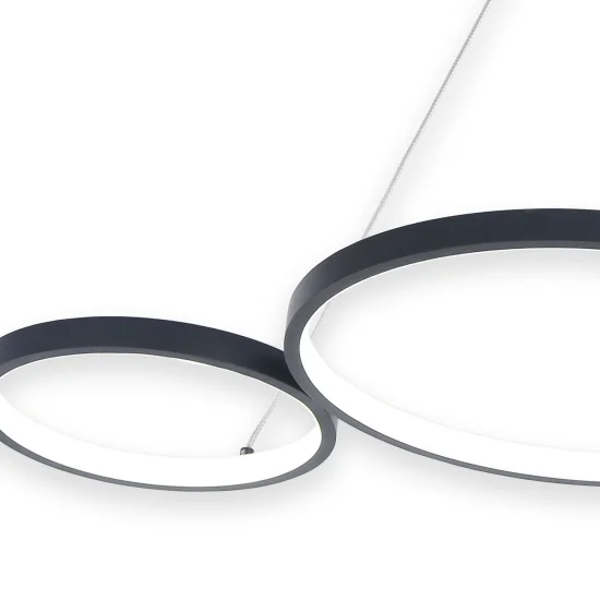 CANDEEIRO DE TETO LED 65W REGULÁVEL SERENA PRETO 2