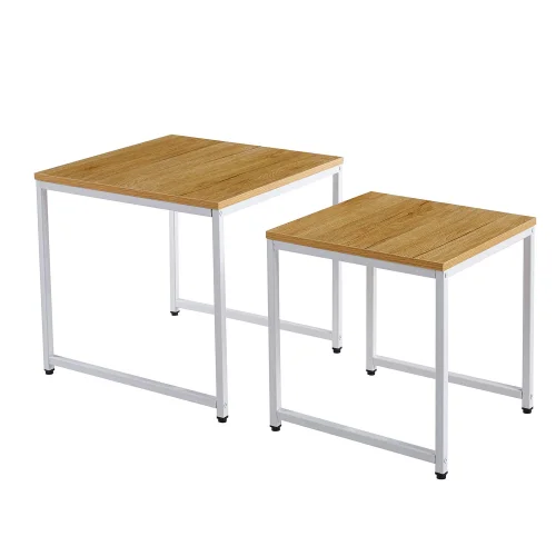 CONJUNTO DE MESA ANINHAMENTO SWINDON BRANCO