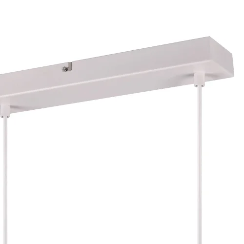 CANDEEIRO PENDENTE 3 LUZES EM METAL BRANCO E27 BIRKITA