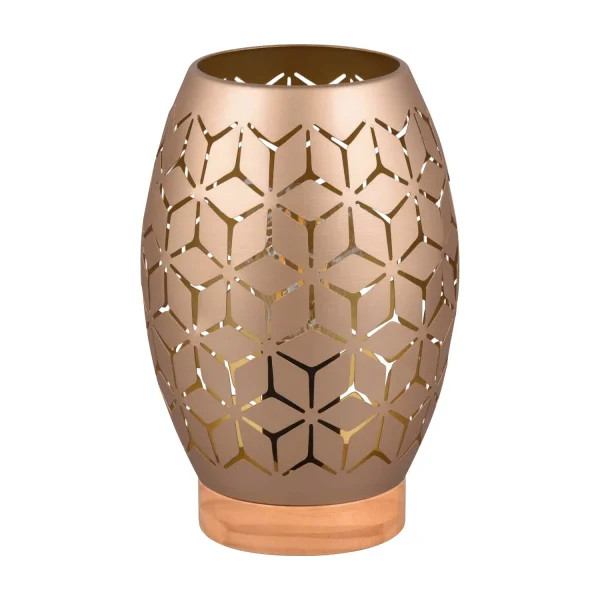 CANDEEIRO DE MESA 1 LUZ METAL CAFÉ E27 BIRKITA