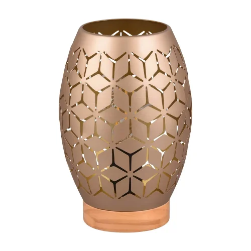 CANDEEIRO DE MESA 1 LUZ METAL CAFÉ E27 BIRKITA