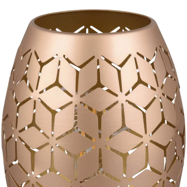 CANDEEIRO DE MESA 1 LUZ METAL CAFÉ E27 BIRKITA