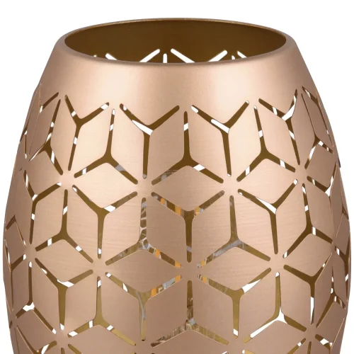 CANDEEIRO DE MESA 1 LUZ METAL CAFÉ E27 BIRKITA