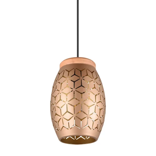 CANDEEIRO DE TETO 1 LUZ METAL CAFÉ E27 BIRKITA