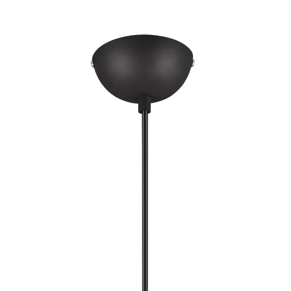 CANDEEIRO DE TETO SUSPENSO 1 LUZ MÉTAL PRETO E27 BIRKITA