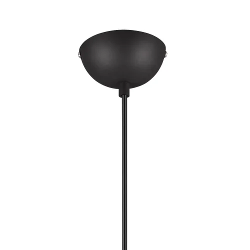 CANDEEIRO DE TETO SUSPENSO 1 LUZ MÉTAL PRETO E27 BIRKITA