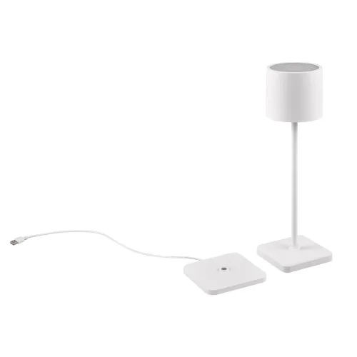 CANDIEIRO DE MESA EXTERIOR LED 1,5 W REGULÁVEL IP54 BRANCO FRISCO