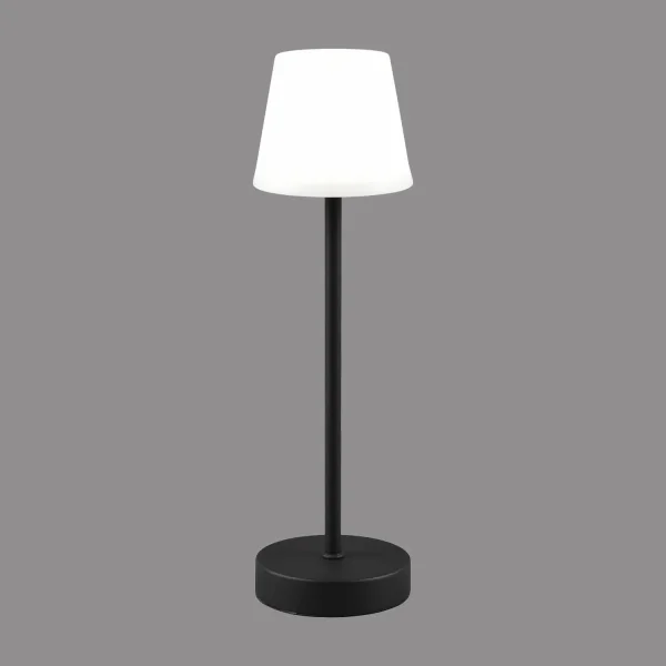 CANDIEIRO DE MESA LED TÁTIL LED REGULÁVEL 2,2W IP44 PRETO MINNA