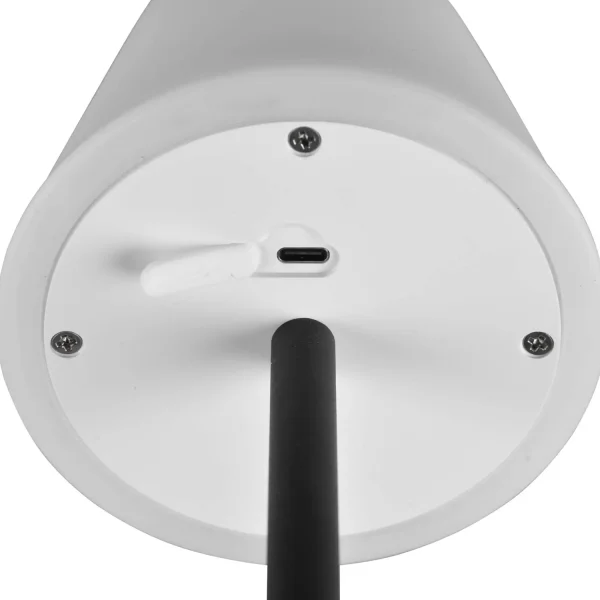 CANDIEIRO DE MESA LED TÁTIL LED REGULÁVEL 2,2W IP44 PRETO MINNA