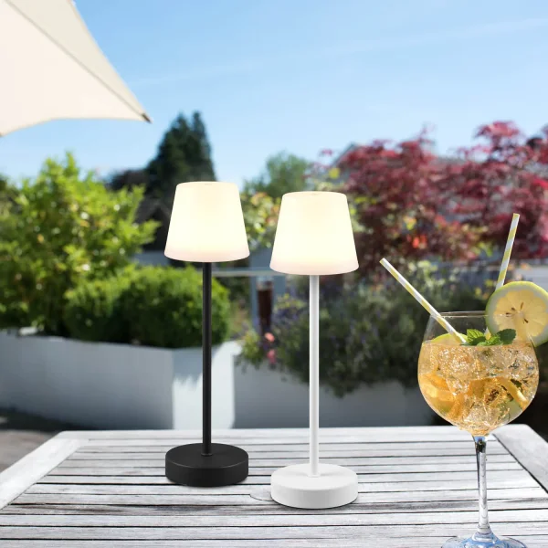 CANDIEIRO DE MESA TÁTIL LED REGULÁVEL 2,2W IP44 BRANCO MINNA