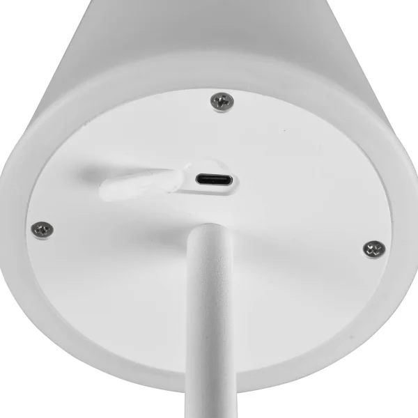 CANDIEIRO DE MESA TÁTIL LED REGULÁVEL 2,2W IP44 BRANCO MINNA