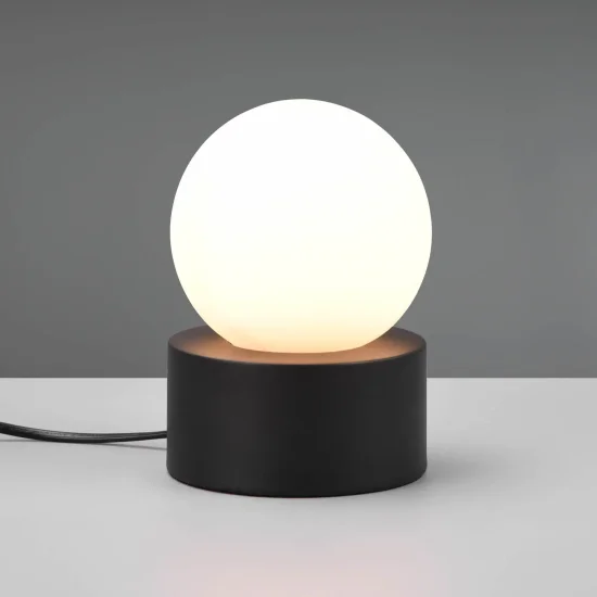 CANDEEIRO DE MESA TÁTIL PRETO E14 HESPERIA 2