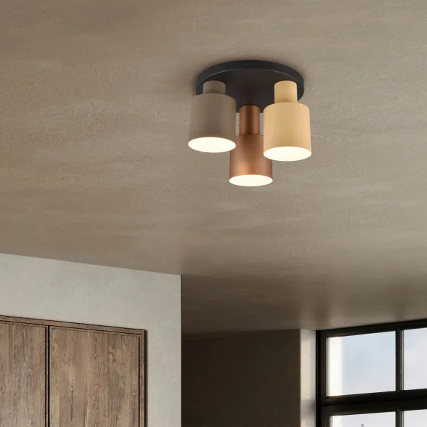 PLAFON 3 LUZES E27 AQUILES