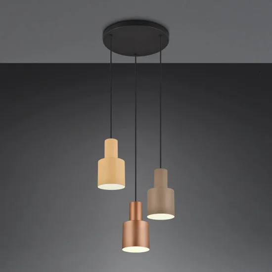 SUSPENSÃO DE TETO 3 LUZES E27 AQUILES 2