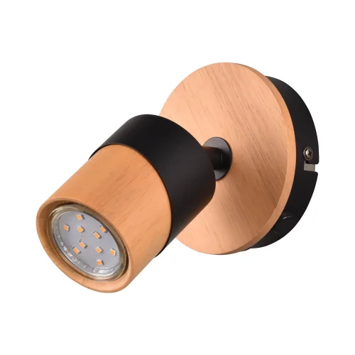 FOCO DE TETO/PAREDE 1 LUZ GU10 PRETO AMARU