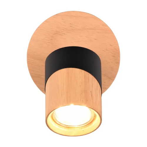 FOCO DE TETO/PAREDE 1 LUZ GU10 PRETO AMARU